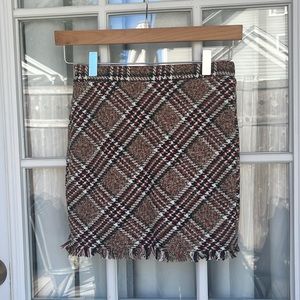 SHEIN Plaid Fully Lined Side Zipper Skirt,Girls Size 10Y,New without tags